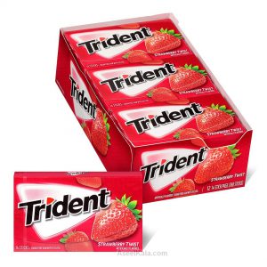آدامس تریدنت TRIDENT توت فرنگی 12 بسته 14 عددی