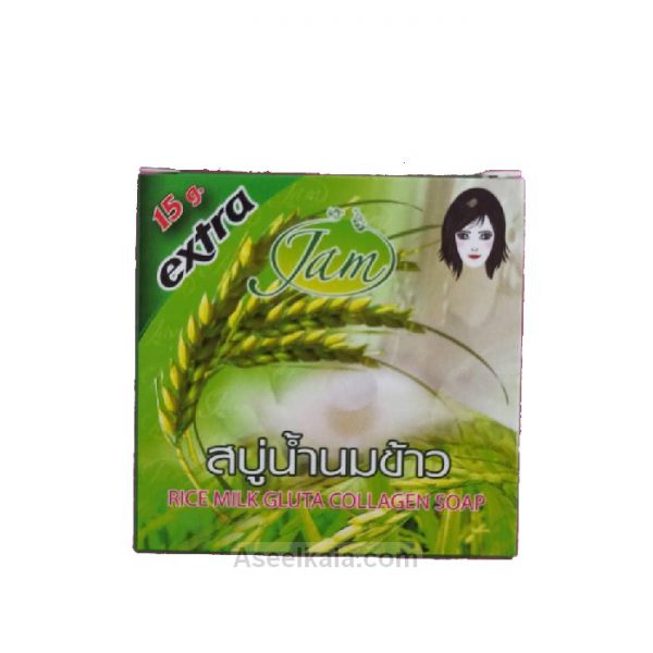 مشخصات ، قیمت و خرید صابون شیر برنج جم Jam وزن 65 گرم