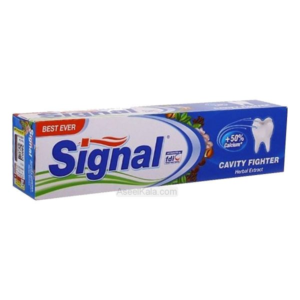 قیمت و خریدخمیر دندان سیگنال Signal مدل Cavity Fighter وزن 100 میل