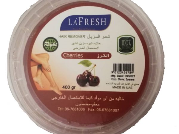 مشخصات ، قیمت و خرید موم اپلاسیون عربی لا فرش La Fresh با رایحه گیلاس 400 گرمی
