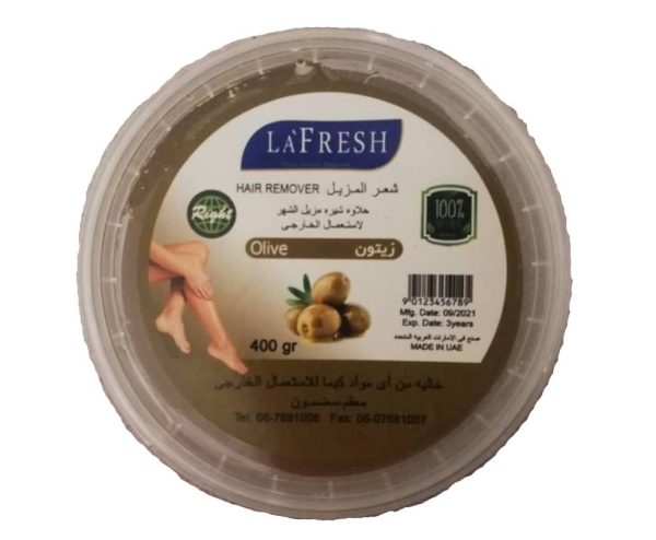 مشخصات ، قیمت و خرید موم اپلاسیون عربی لا فرش La Fresh با رایحه زیتون 400 گرمی