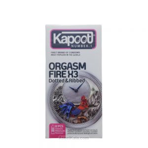 مشخصات ، قیمت و خرید کاندوم خاردار کاپوت Kapoot مدل Orgasm Fire X3 تعداد 12 عددی