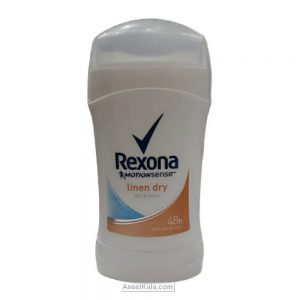 رول ضد تعریق مام صابونی رکسونا Rexona مدل Linen dry حجم 40 میل