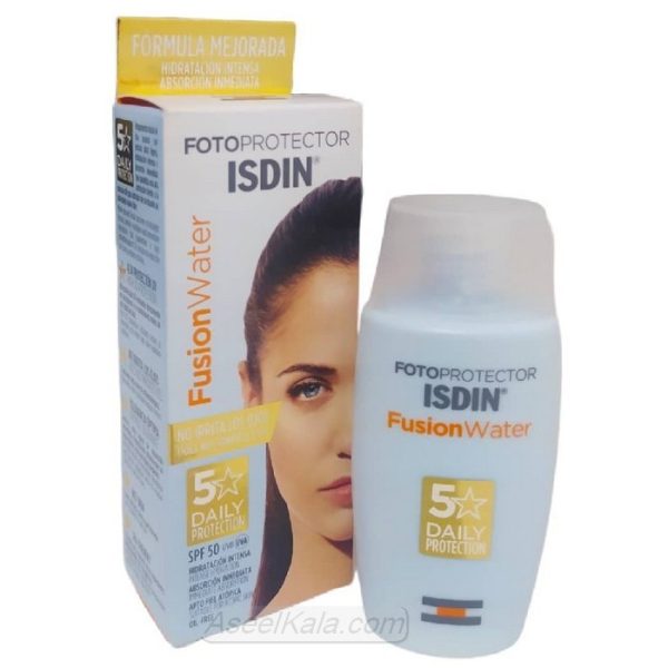 ضد آفتاب ایزدین Isdin مدل فیوژن واتر SPF50 وزن 50 میل