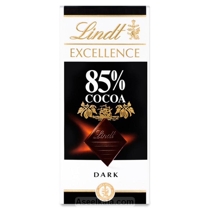 مشخصات ، قیمت و خرید شکلات تلخ لینت Lindt مدل %85 کاکائو 100 گرم