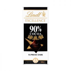مشخصات ، قیمت و خرید شکلات تلخ لینت Lindt مدل 90% کاکائو 100 گرم