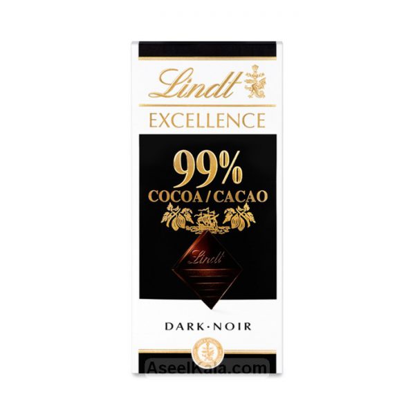 مشخصات ، قیمت و خرید شکلات تلخ لینت Lindt مدل %99 کاکائو 100 گرم