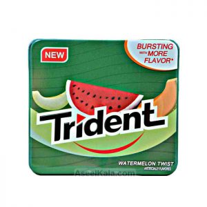مشخصات ، قیمت و خرید آدامس تریدنت Trident قوطی فلزی با طعم هندوانه تکی و بسته 12 عددی