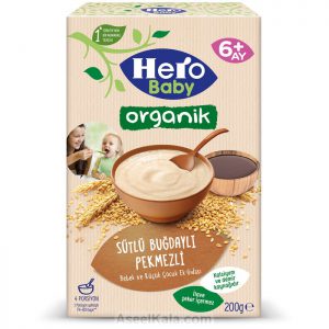مشخصات ، قیمت و خرید سرلاک ارگانیک هرو بیبی HERO BABY با طعم milkه انگور و 8 غله