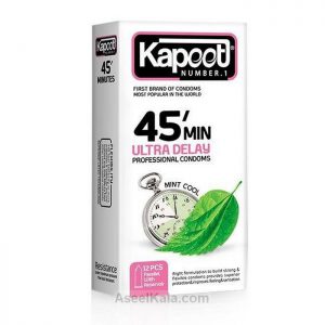 مشخصات ، قیمت و خرید کاندوم کاپوت Kapoot مدل 45 Minutes تعداد 12 عددی