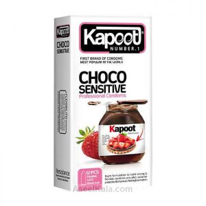 مشخصات ، قیمت و خرید کاندوم کاپوت Kapoot مدل Choco Senstiv تعداد 12 عددی