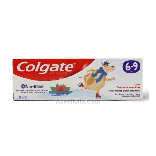 قیمت و خرید خمیر دندان کودک کلگیت 6 تا 9 سال Colgate با طعم توت فرنگی 60 میل