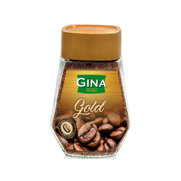 مشخصات ، قیمت و خرید قهوه فوری گلد جینا Gina وزن 100 گرم