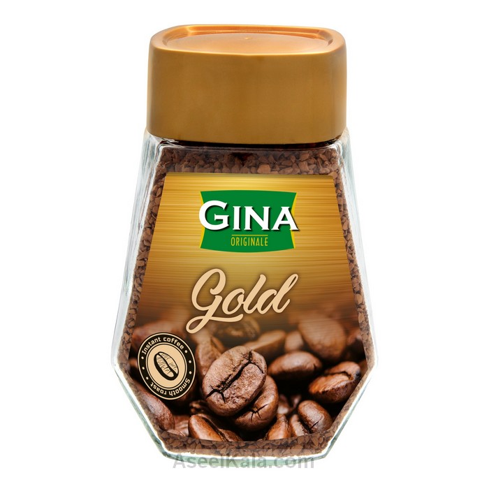 مشخصات ، قیمت و خرید قهوه فوری گلد جینا Gina وزن 200 گرم
