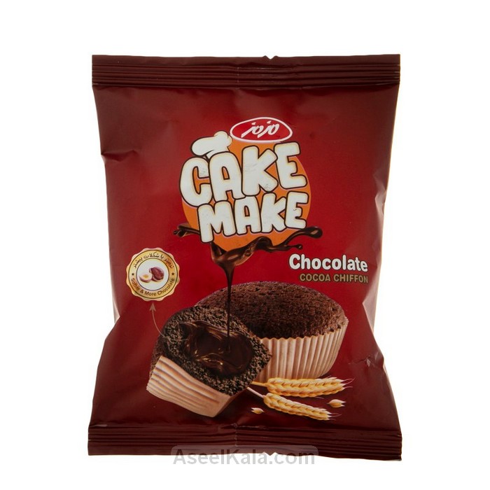 مشخصات ، قیمت و خرید کیک کیک میک Cake Make کاکائویی با کرم شکلاتی وزن 52 گرم