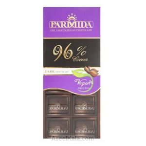 مشخصات ، قیمت و خرید شکلات پارمیدا Parmida تلخ 96 درصد مقدار 80 گرم