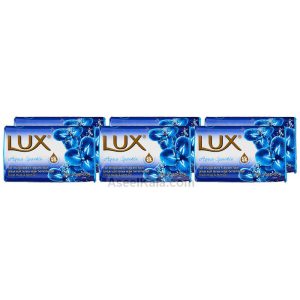 خرید و قیمت صابون لوکس Lux مدل aqua sparkle وزن 80 گرم بسته 6 عددی