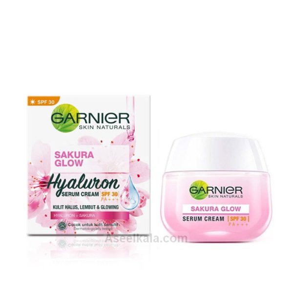 مشخصات ، قیمت و خرید کرم آبرسان و مرطوب کننده گارنیر اصل Garnier روز مدل Sakura Glow حجم 50 میل