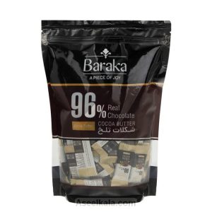 مشخصات،قیمت و خرید شکلات تلخ 96 درصد باراکا BARAKA وزن 300 گرم