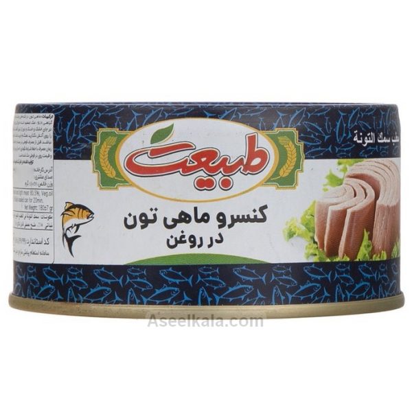 مشخصات،قیمت و خرید کنسرو ماهی تون طبیعت Tabiat در روغن طبیعی وزن 180 گرم