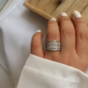 انگشتر زنانه ژوپینگ طرح جواهر