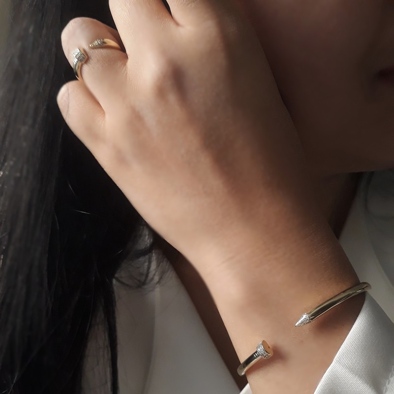 Women Bracelet And Ring Set Studded Design Xp Brand