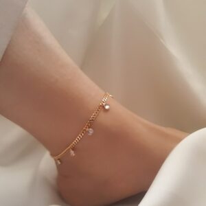 Women Gold Tone Jeweled  Bracelet Xp Brand